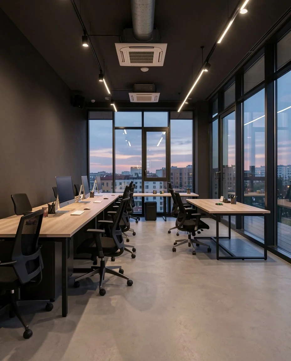 Stanowisko pracy w coworkingu Vilmorian w Sopocie