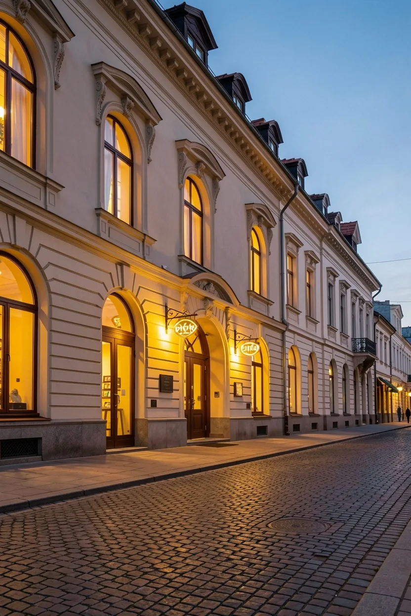 Wejście do Vilmorian przy ulicy Bohaterów Monte Cassino w Sopocie